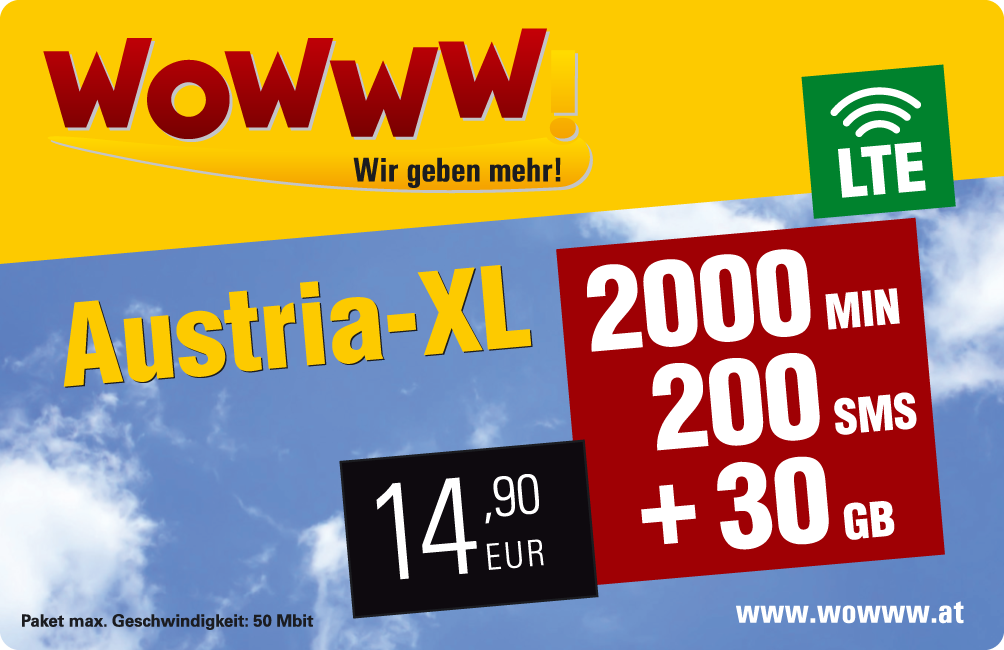 WOWWW! Austria-XL EUR 14,90